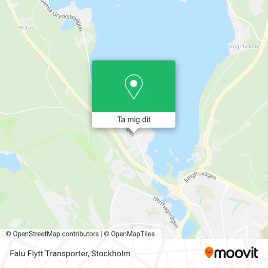 Falu Flytt Transporter karta