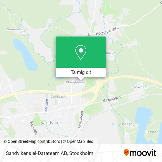 Sandvikens el-Datateam AB karta