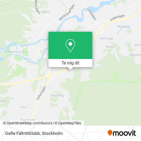 Gefle Fältrittklubb karta