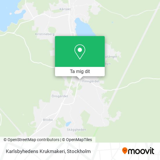 Karlsbyhedens Krukmakeri karta