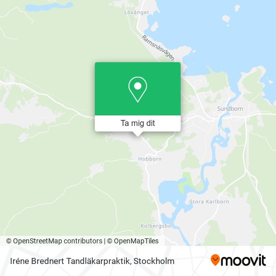 Iréne Brednert Tandläkarpraktik karta