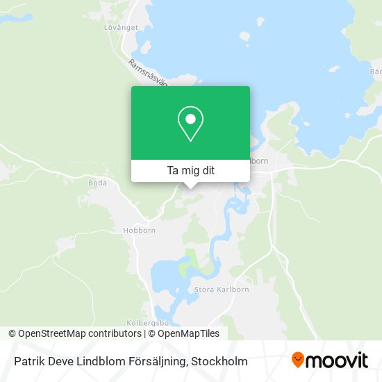 Patrik Deve Lindblom Försäljning karta