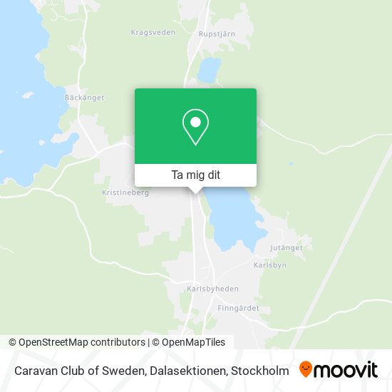 Caravan Club of Sweden, Dalasektionen karta