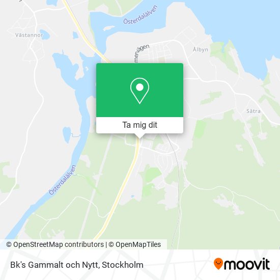 Bk's Gammalt och Nytt karta