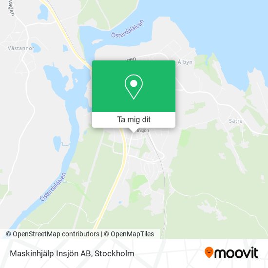 Maskinhjälp Insjön AB karta