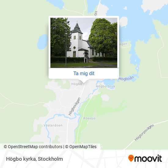 Högbo kyrka karta