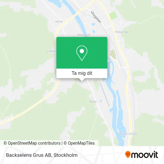 Backselens Grus AB karta