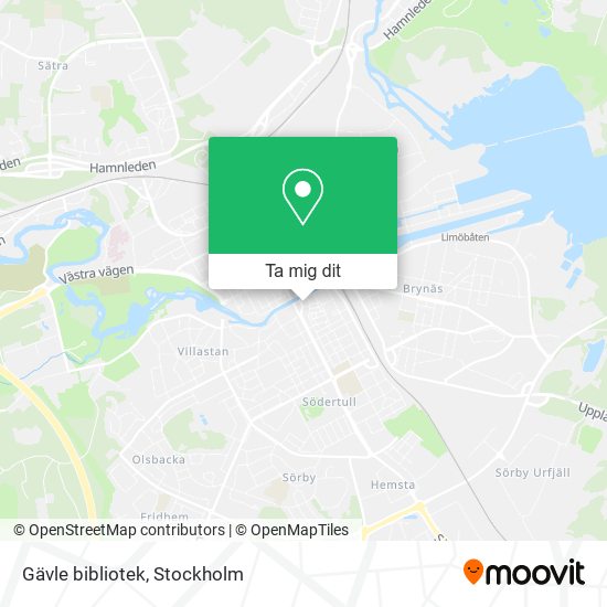 Gävle bibliotek karta