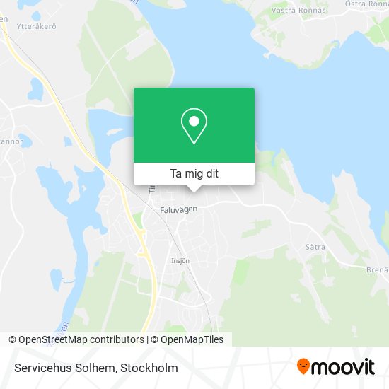 Servicehus Solhem karta