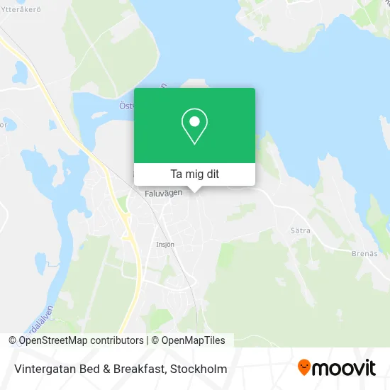 Vintergatan Bed & Breakfast karta