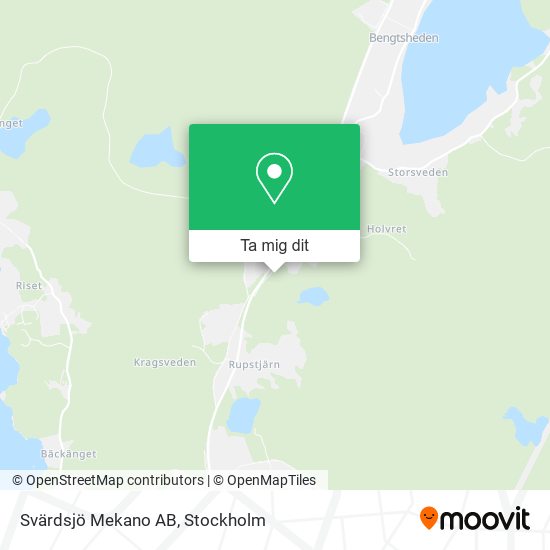 Svärdsjö Mekano AB karta