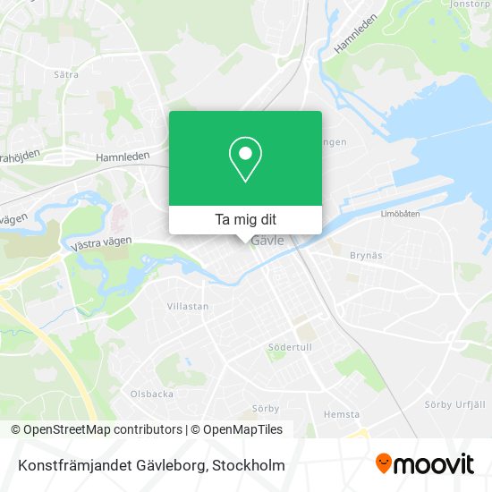 Konstfrämjandet Gävleborg karta