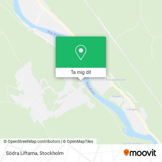 Södra Liftarna karta
