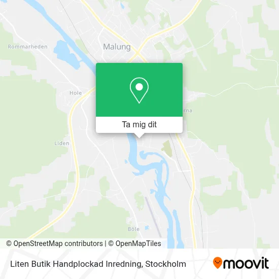 Liten Butik Handplockad Inredning karta