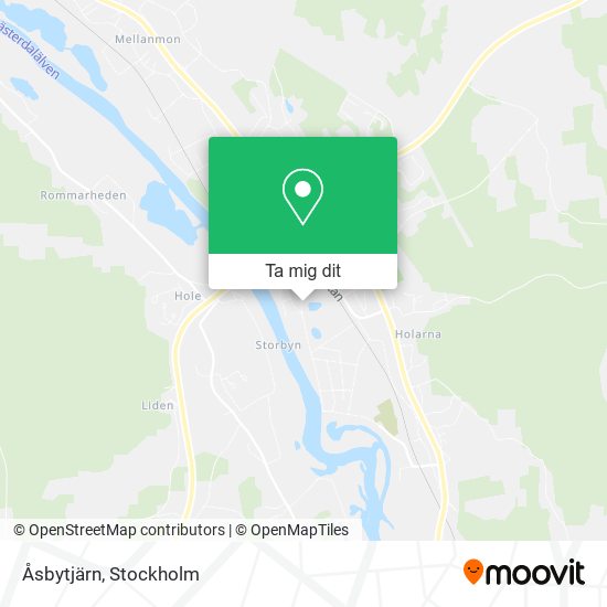 Åsbytjärn karta