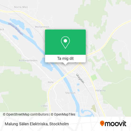 Malung Sälen Elektriska karta