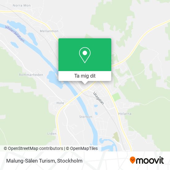 Malung-Sälen Turism karta