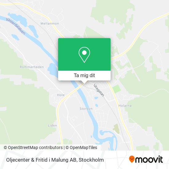 Oljecenter & Fritid i Malung AB karta
