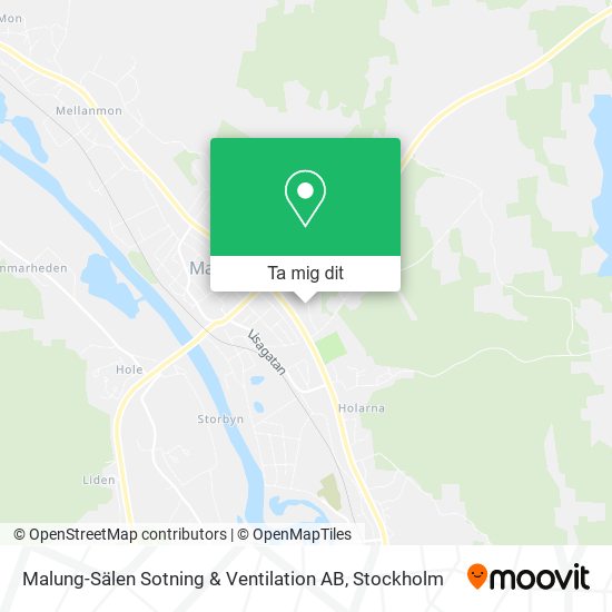 Malung-Sälen Sotning & Ventilation AB karta