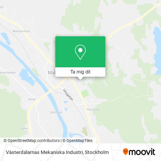 Västerdalarnas Mekaniska Industri karta