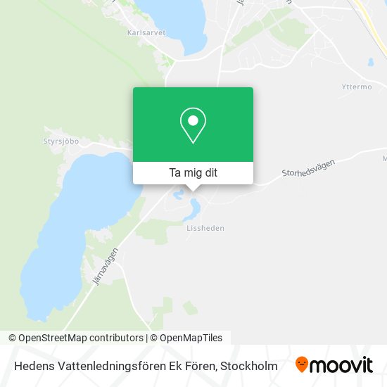 Hedens Vattenledningsfören Ek Fören karta