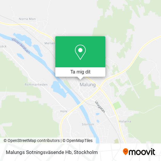 Malungs Sotningsväsende Hb karta