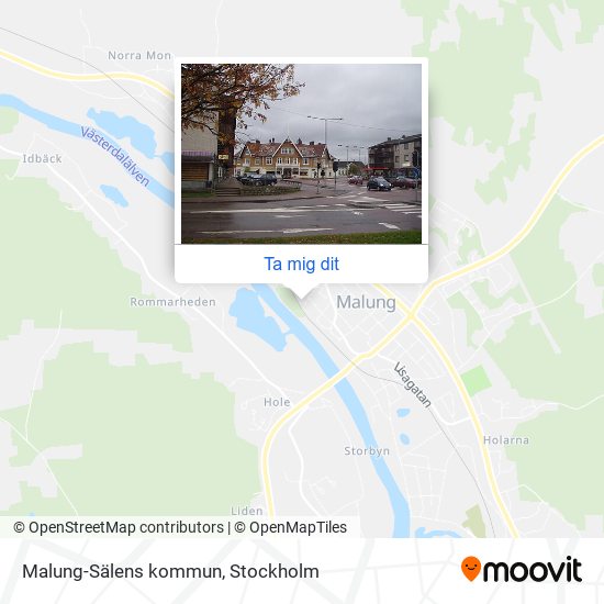 Malung-Sälens kommun karta