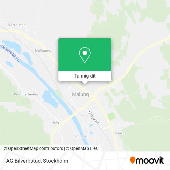 AG Bilverkstad karta