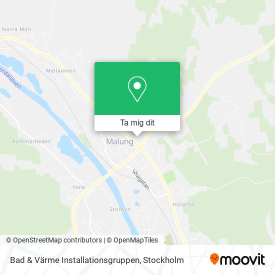 Bad & Värme Installationsgruppen karta