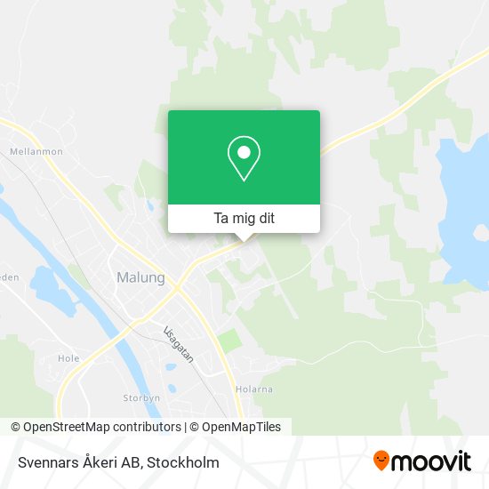 Svennars Åkeri AB karta