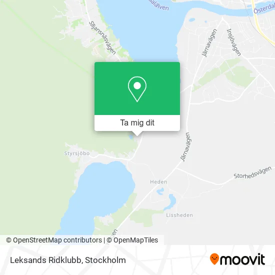 Leksands Ridklubb karta