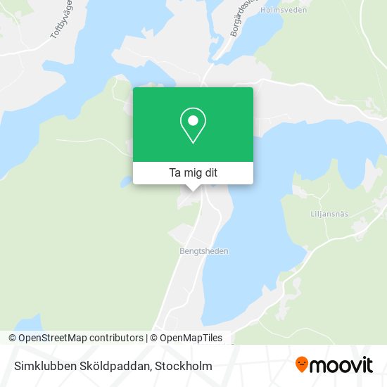 Simklubben Sköldpaddan karta
