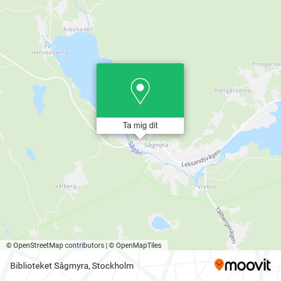 Biblioteket Sågmyra karta