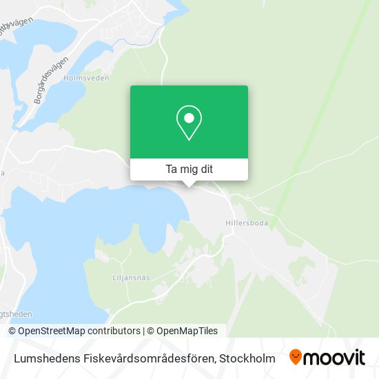 Lumshedens Fiskevårdsområdesfören karta