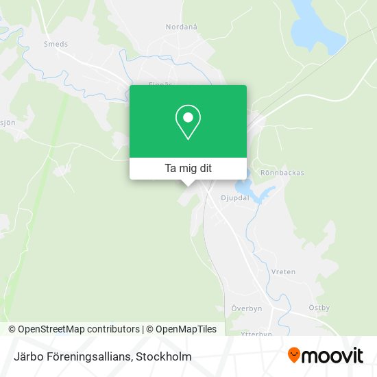 Järbo Föreningsallians karta