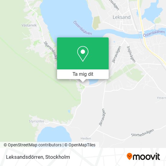 Leksandsdörren karta