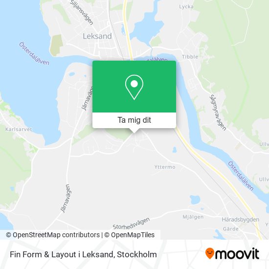 Fin Form & Layout i Leksand karta