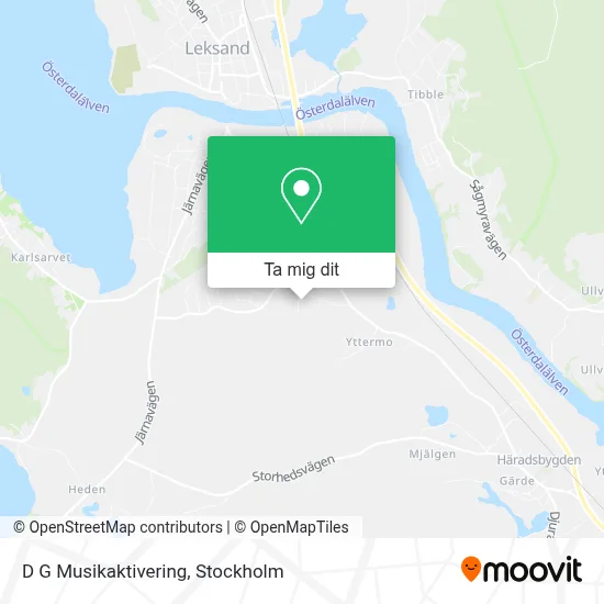 D G Musikaktivering karta