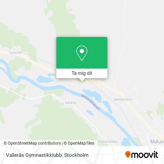 Vallerås Gymnastikklubb karta