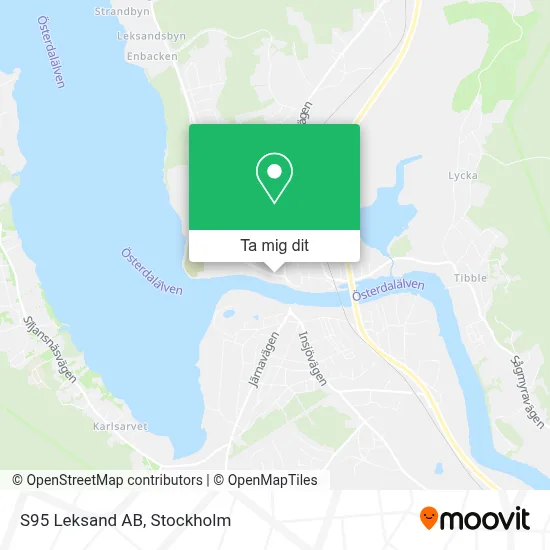 S95 Leksand AB karta