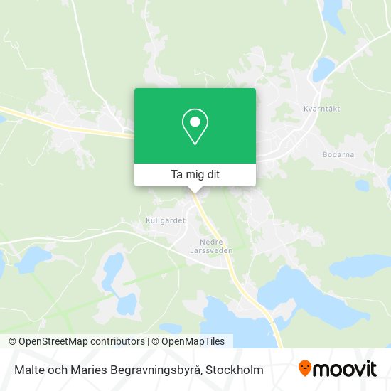 Malte och Maries Begravningsbyrå karta