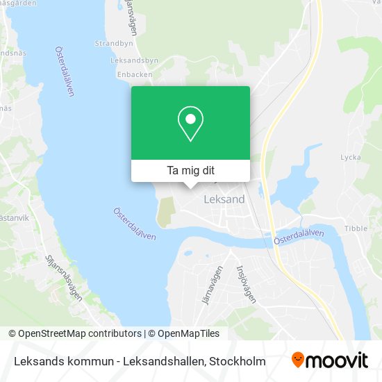 Leksands kommun - Leksandshallen karta