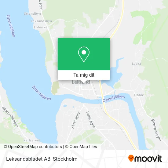 Leksandsbladet AB karta