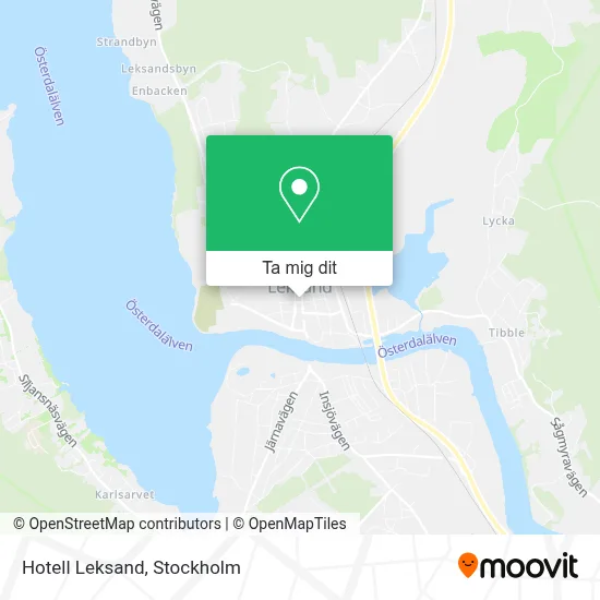 Hotell Leksand karta