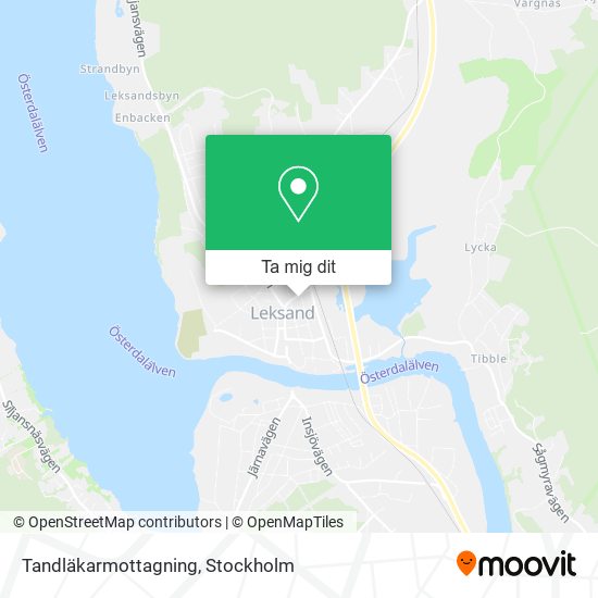 Tandläkarmottagning karta