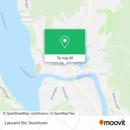 Leksand Stn karta