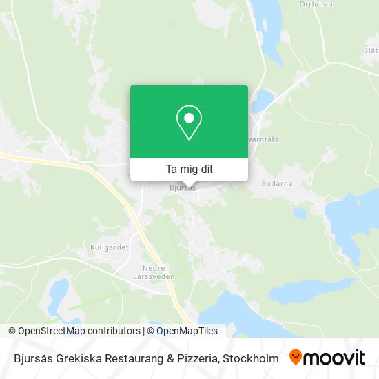 Bjursås Grekiska Restaurang & Pizzeria karta