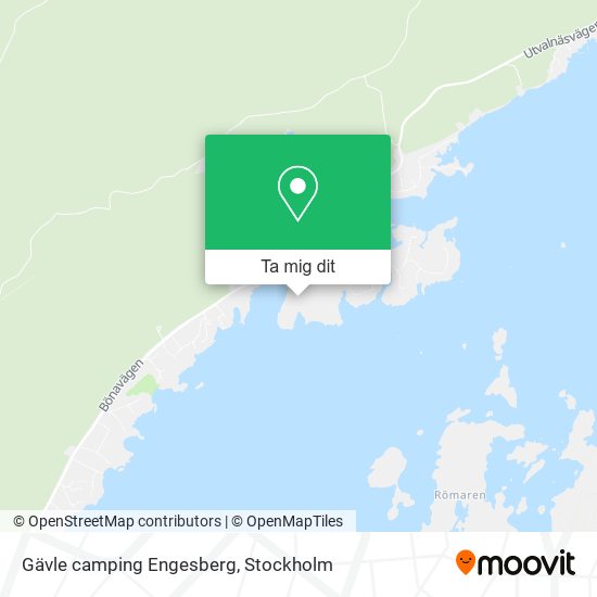 Gävle camping Engesberg karta