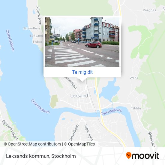 Leksands kommun karta