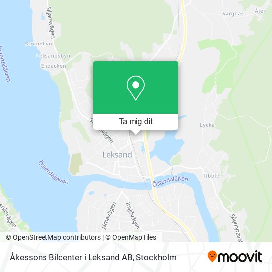 Åkessons Bilcenter i Leksand AB karta